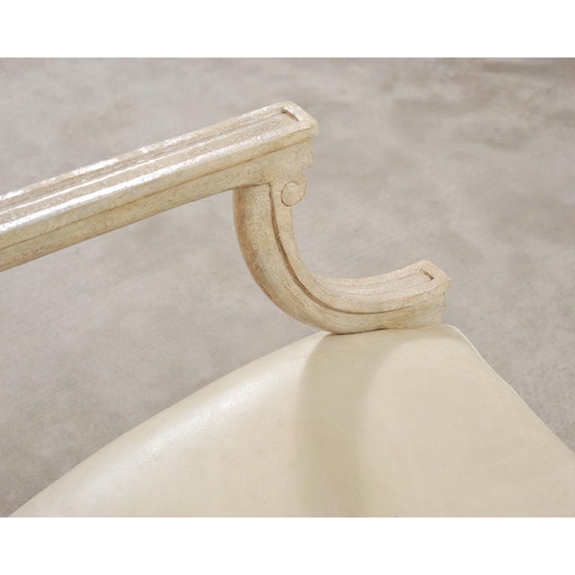 Set of Michael Taylor Neoclassical White Klismos Dining Chairs For Sale - Image 11 of 18