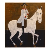 Large Contemporary Equestrian Portrait. Horse Oil Painting For Sale