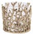 Coral Sea Brass Hurricane with Glass Insert, Gold For Sale