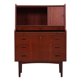 Mid-Century Teak Secretary Desk, 1960s For Sale