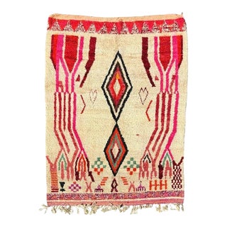 Boho Chic Moroccan Rug For Sale