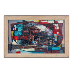 Harry Morningstern "Engine" Oil on Canvas
