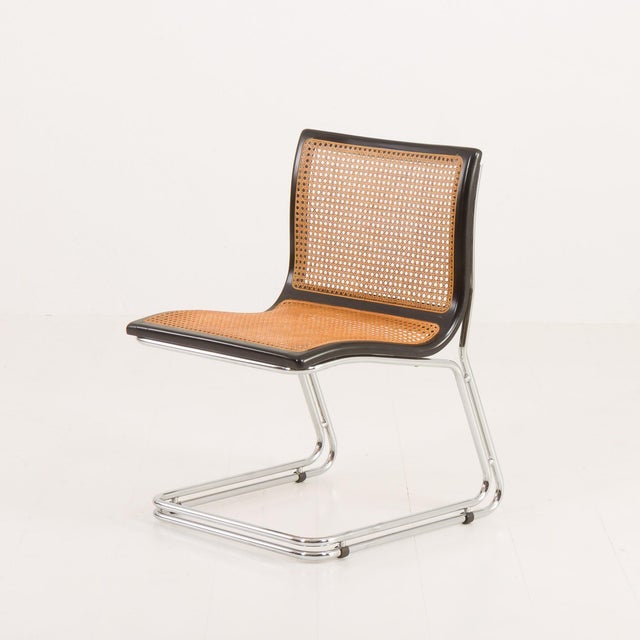 Italian Cantilever Chair with Vienna Straw, 1970s For Sale - Image 17 of 17