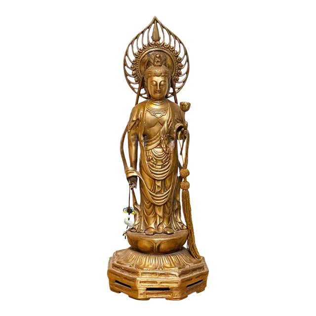 Mid 20th Century Tall Japanese Buddha For Sale