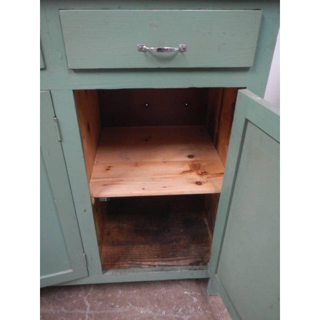 Forest Green Vintage Three-Door Sideboard, 1960 For Sale - Image 8 of 13