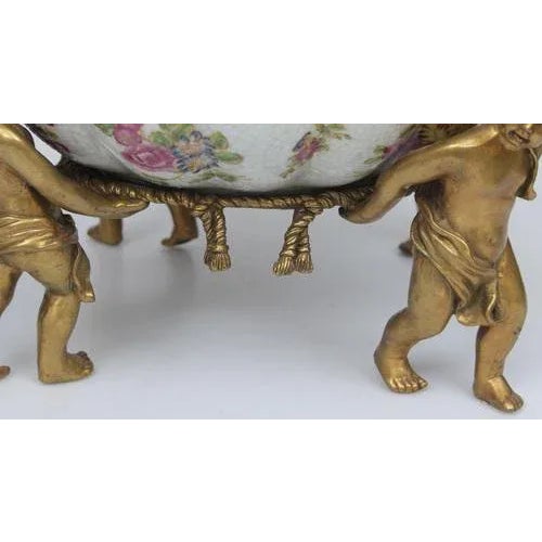 Metal Faience Fruit Vase with Bronze Finish, 1890s For Sale - Image 7 of 12