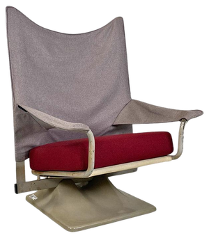 Italian AEO Armchair in Plastic and Fabric Steel by Paolo Deganello for Cassina, 1973