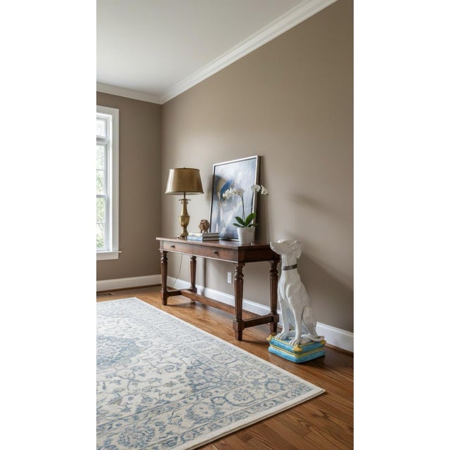 White Vintage Italian Style Life-Size Majolica Greyhound on Tasseled Pillow For Sale - Image 8 of 8