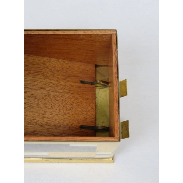 Art Deco Black & White Brass Cigarette Dispenser from Erhard & Söhne For Sale - Image 12 of 15
