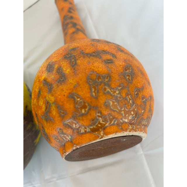 Ceramic 1970's Vintage Haeger Alrun Guest Pottery Lava Glaze Vases For Sale - Image 7 of 12