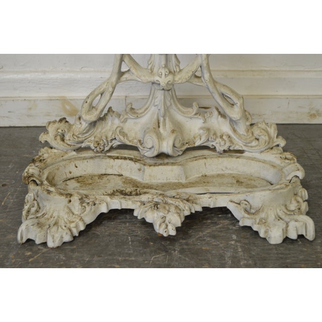 Metal Antique 19th Century Victorian Cast Iron Hall Stand For Sale - Image 7 of 10