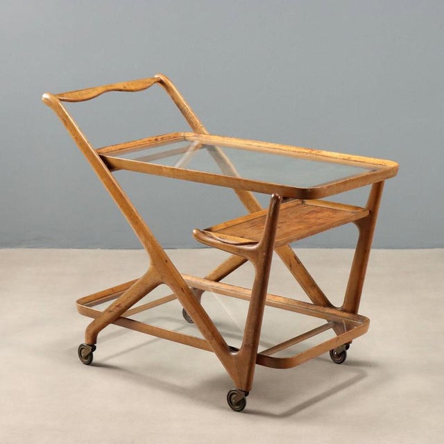 Beech Serving Trolley, 1950s For Sale - Image 10 of 10