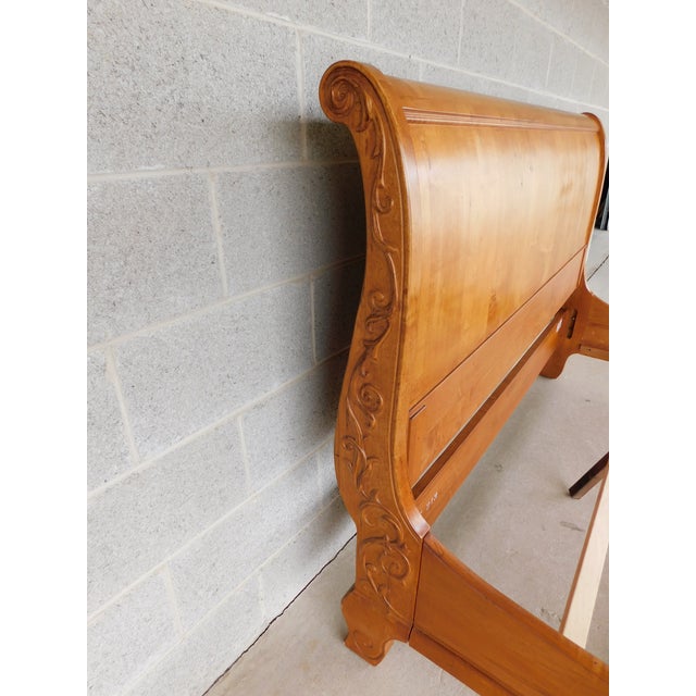 Ethan Allen Legacy Collection Queen Size Sleigh Bed 13-56405 Finish 213 For Sale - Image 12 of 17