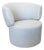 Vintage Linen Swivel Chair For Sale