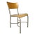 Mid 20th Century French Style Grey & Birch Plywood School or Cafe Chairs Many Available For Sale