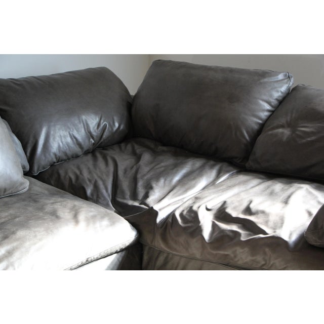 Restoration Hardware Leather Cloud Modular LSectional Chairish