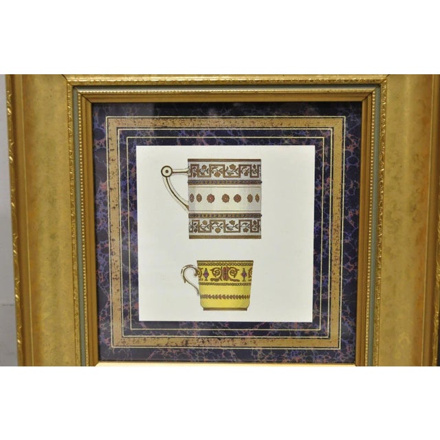 Traditional Artistic Innovations Framed Art Print Canada Plate and Cups - 3 Pc Set For Sale - Image 3 of 12
