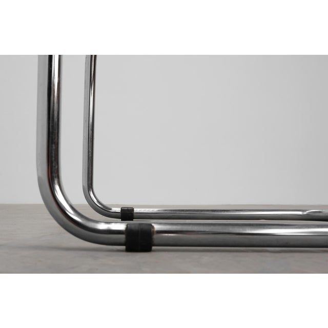 Bauhaus Armchair in tubular Steel, Wood and Rattan, 1920 For Sale - Image 6 of 18