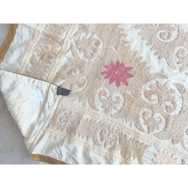 Suzani Wall Hanging Decor - 1960s Embroidery For Sale - Image 9 of 9