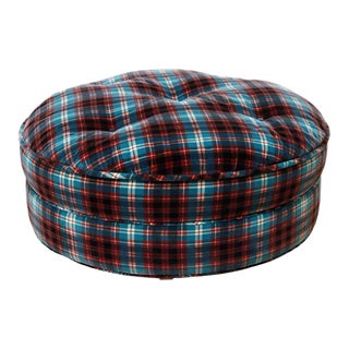 Large Roche Bobois Jean Paul Gaultier Kilt Plaid Ottoman For Sale