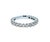 Round Shape Brilliant Cut Warm Silver Diamond Classic Stack Eternity Wedding Anniversary Band 14 Karat White Gold Ring...