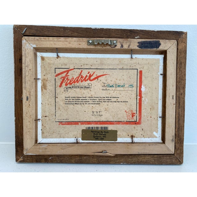 1990s Oil-on-Canvas Fruit Still Life by Ruth D. For Sale - Image 4 of 5