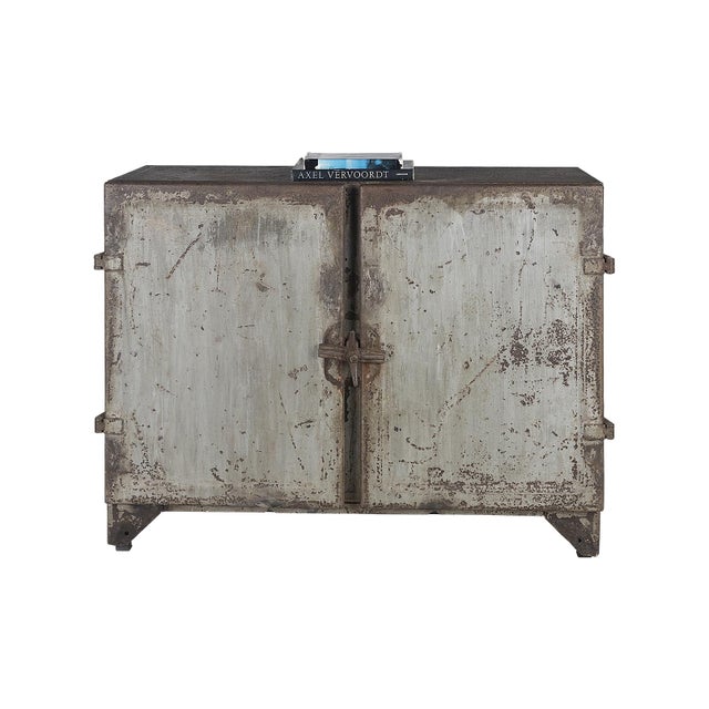 Vintage British Colonial Metal Document Cabinet For Sale - Image 4 of 9