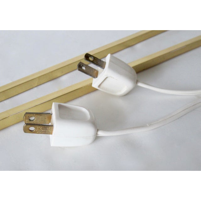 C.1980's Hinson Brass Plated Swing Arm Sconces - Pair For Sale - Image 16 of 18