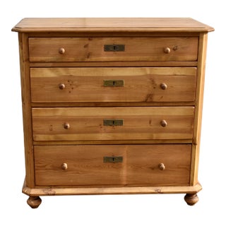 Pine Chest of Four Graduated Drawers, Denmark For Sale