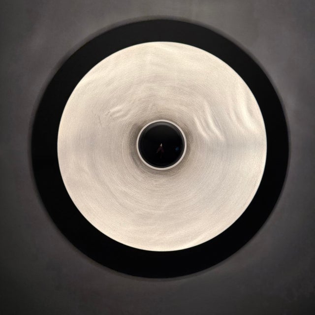 Large Mid-Century Disc Lamp attributed to Charlotte Perriand for Les Arcs, 1970s For Sale - Image 14 of 18