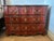 Traditional Theodore Alexander Red Leather-Wrapped Serpentine Three-Drawer Chest With Gilt Decoration For Sale - Image 3 of 16