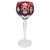 Late 20th Century Ajka Marsala Ruby Overlay Hand-Cut Crystal Hock Wine Goblet, Hungary 8" For Sale - Image 4 of 13