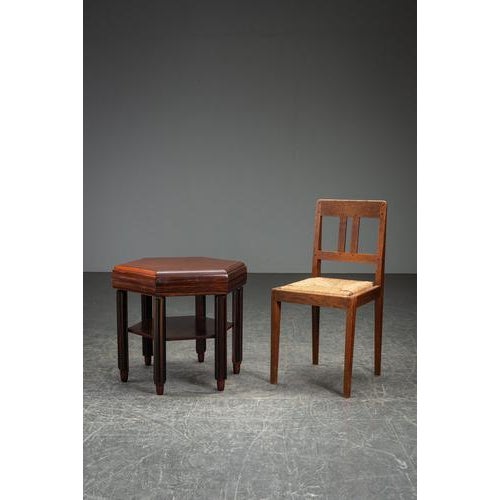 Brown Amsterdamse School Side Table from Fa. Drilling For Sale - Image 8 of 11