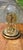 Vintage Elgin Anniversary Mantel Clock With Glass Dome, Brass Finish & Rotating Pendulum For Sale - Image 15 of 17