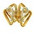 1980s 1980s Italian 18k Gold and Diamond Geometric Earrings, Pair For Sale - Image 5 of 10