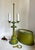French Chartreuse Green and Blue Tole Bouillette Table Lamp For Sale - Image 12 of 12