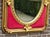Mid-20th French Louis XVI Gold Velvet Wood Wall Mirror For Sale - Image 9 of 14