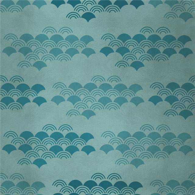 Contemporary Japanese 5 Fabric Wall Covering by Chiara Mennini for Midsummer-Milano For Sale - Image 3 of 3