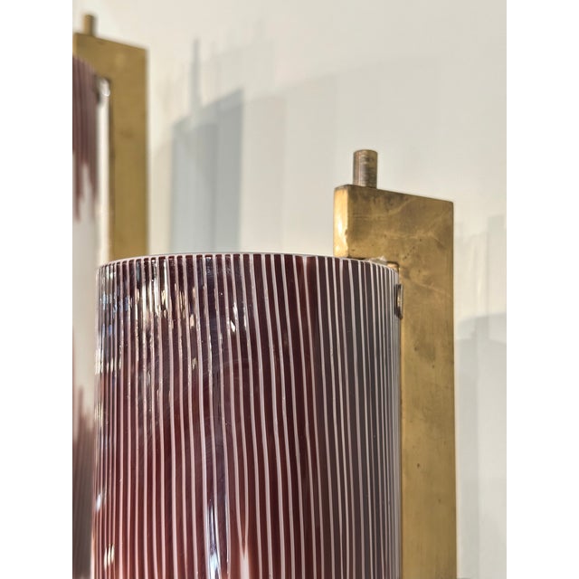 Wall Lamps by Ludovico Diaz De Santillana for Venini, 1960s, Set of 4 For Sale - Image 9 of 16