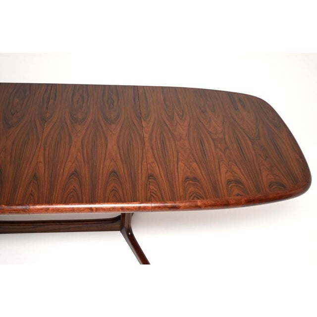 Brown Vintage Danish Extending Dining Table, 1960s For Sale - Image 8 of 10