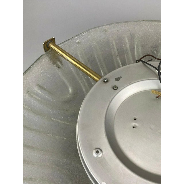 60s 70s Lamp Light Plafoniere Flush Mount Ice Glass Hillebrand 60S Object: Plafoniere Manufacturer: Hillebrand Condition:...