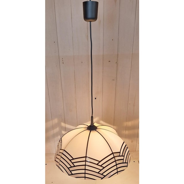 Vintage Ceiling Lamp with Plastic Shade, 1970s For Sale - Image 3 of 7