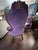 Rococo Revival Style Purple Velvet Accent Chairs – Pair For Sale In Houston - Image 6 of 11
