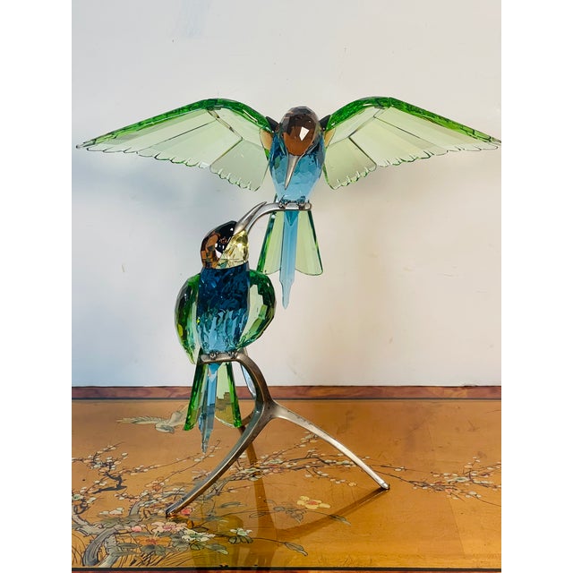 Gorgeous multicolor cut Crystal Swarovski sculpture retired, in perfect condition and in box. Designed by artist Heinz...