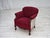 Danish Armchair in Red and Light Grey Wool and Oak, 1950s For Sale - Image 10 of 18