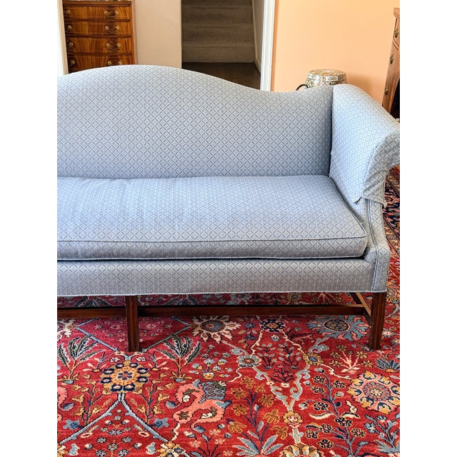 Textile Hickory Chair Sheraton Sofa For Sale - Image 7 of 8