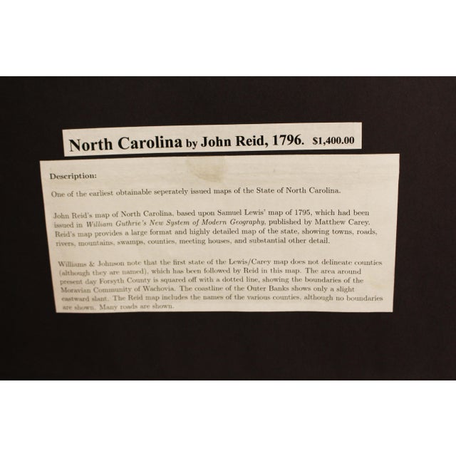 1796 Map of North Carolina by John Reid For Sale In Raleigh - Image 6 of 6