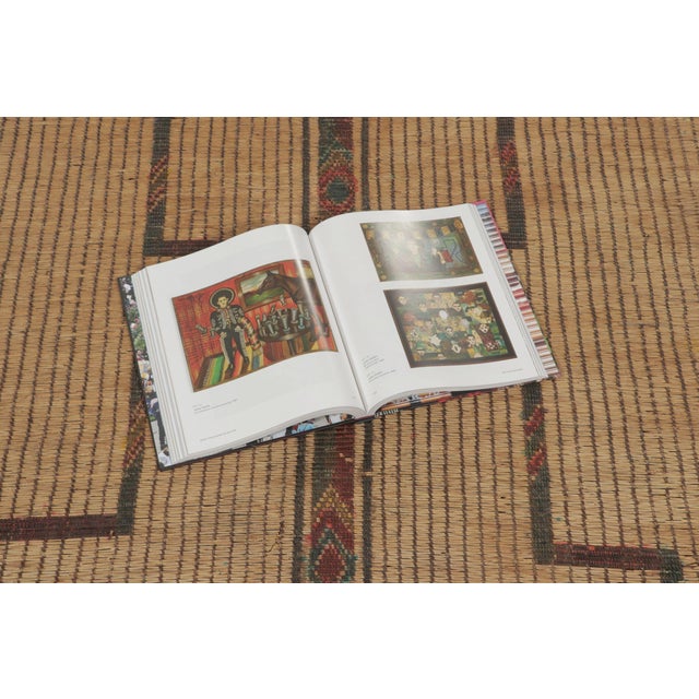 Rug & Kilim Vintage Moroccan Tuareg Mat With Bold Tribal Designs in Beige & Red - Rug & Kilim For Sale - Image 4 of 9