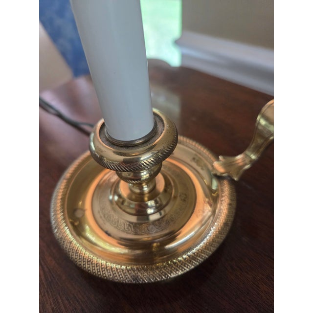 Mid 20th Century French Candlestick Bouillotte Table Lamp For Sale - Image 13 of 14