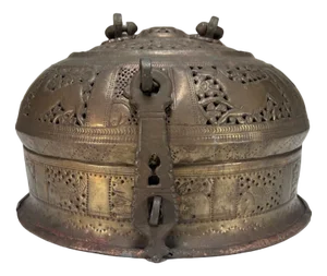 Vintage Indian Jali Paan and Betel Box, 1920s